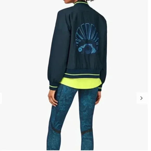 Fearne Cotton x Sweaty Betty Game Changer Jacket, Beetle Blue Block - Picture 9 of 10